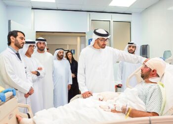 Sheikh Mohamed bin Zayed visit to Afghan refuges at a humanitarian city in the UAE