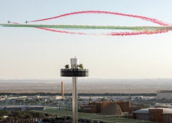 Spectacular Air Show Perform By UAE and Saudi Pilots at Expo 2020 Dubai