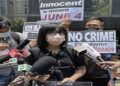 Arrests reported in Hong Kong on the anniversary of the massacre at Tiananmen 